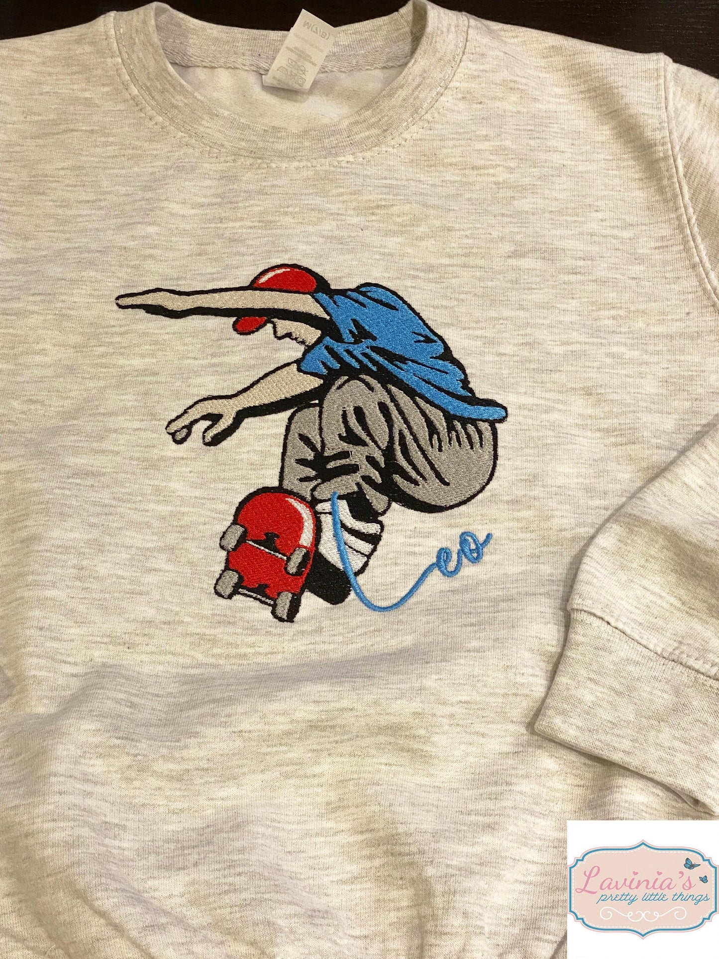 Skateboarding T-Shirt Embroidered Top for Boys or Girls