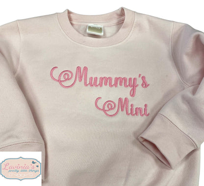 Embroidered Mummy's Mini T-shirt / Sweatshirt