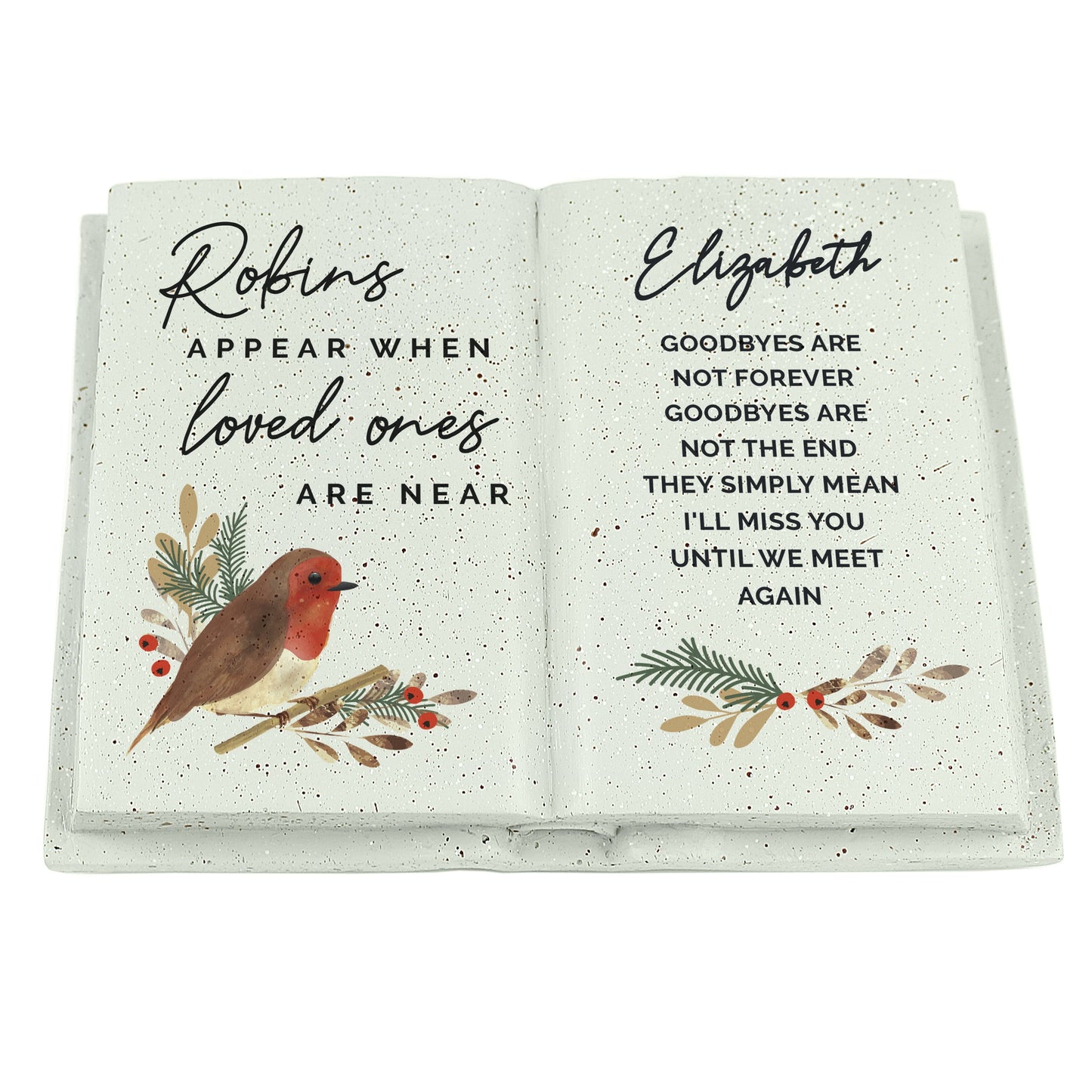a white book with a red bird on it
