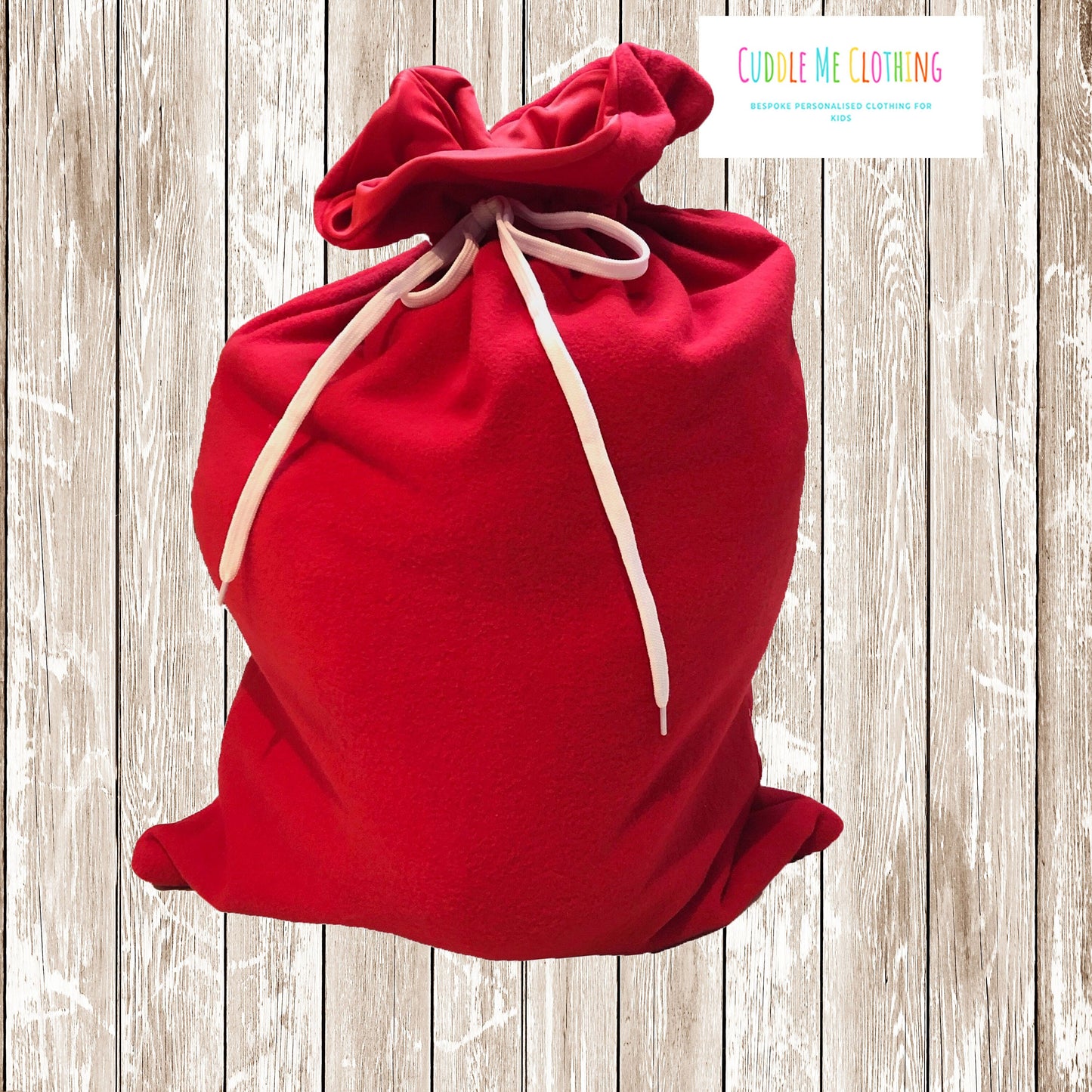 Santa Sack Personalised Red Fleece