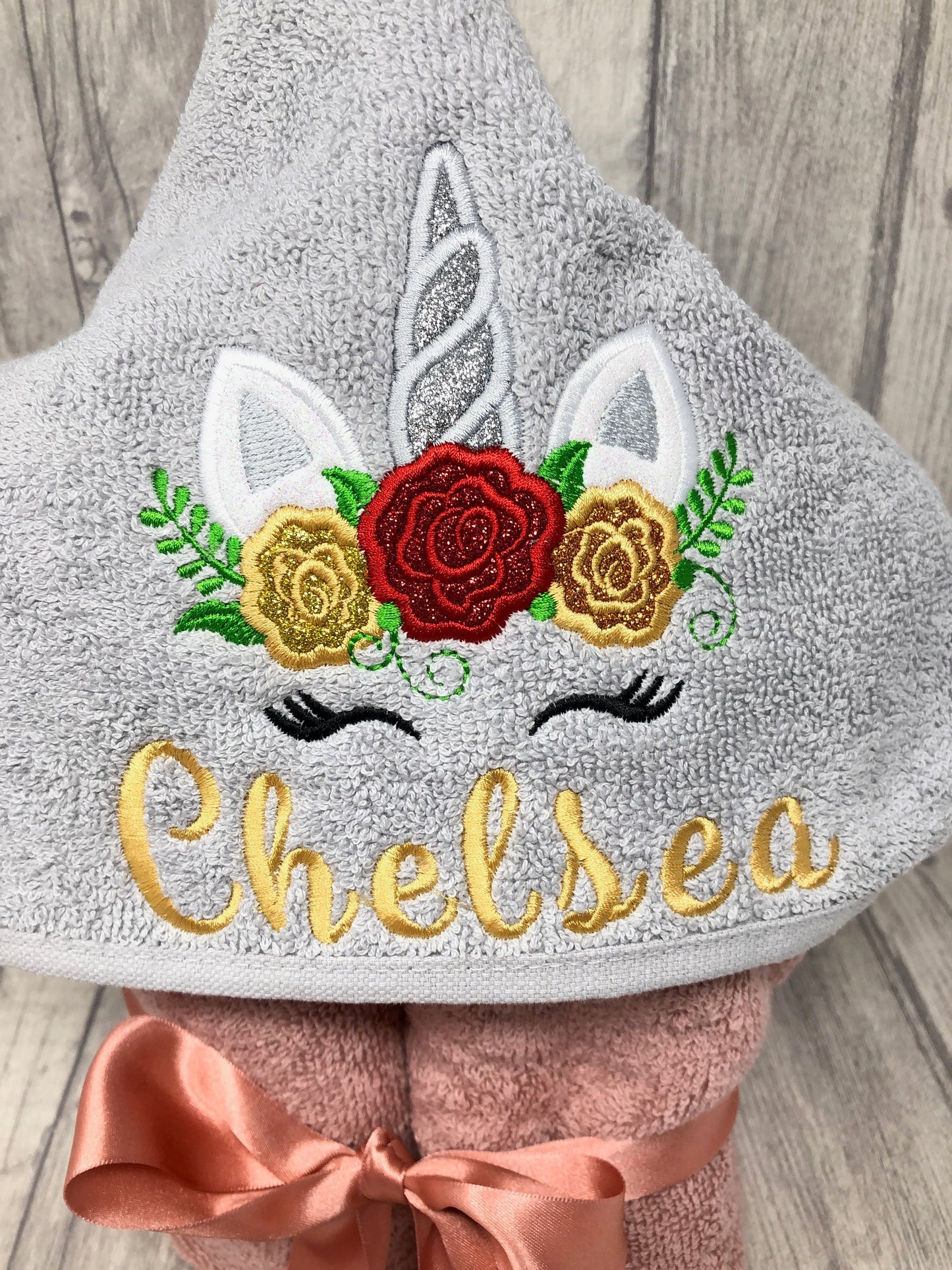 Custom made Personalised Hooded Towels