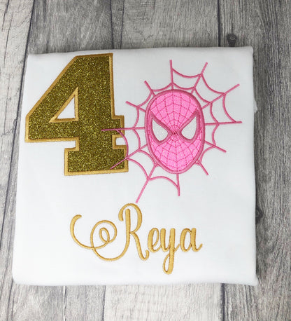 Spider-girl Embroidered t-shirt
