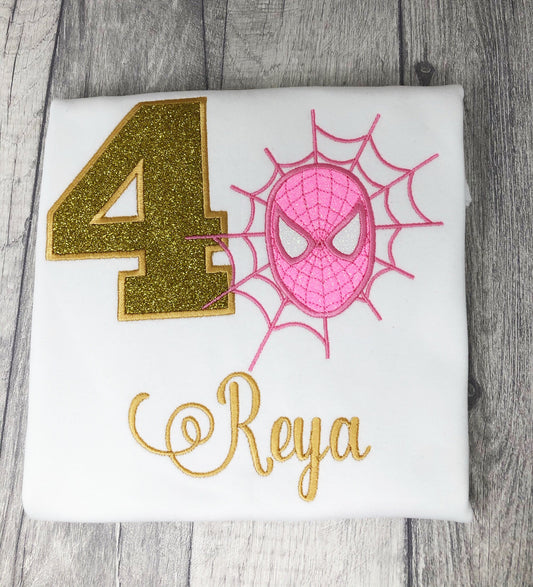 Spider-girl Embroidered t-shirt