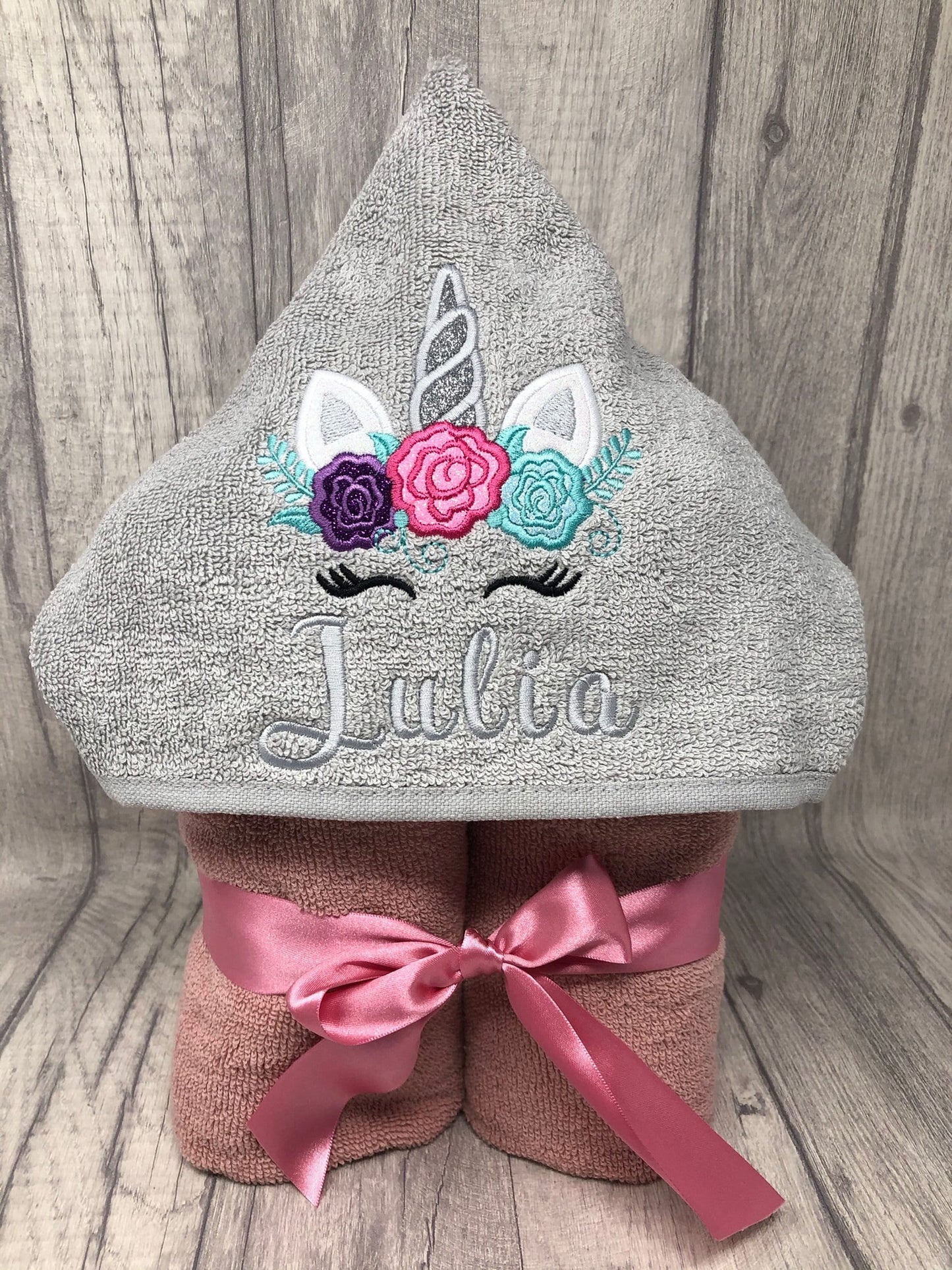 Custom made Personalised Hooded Towels