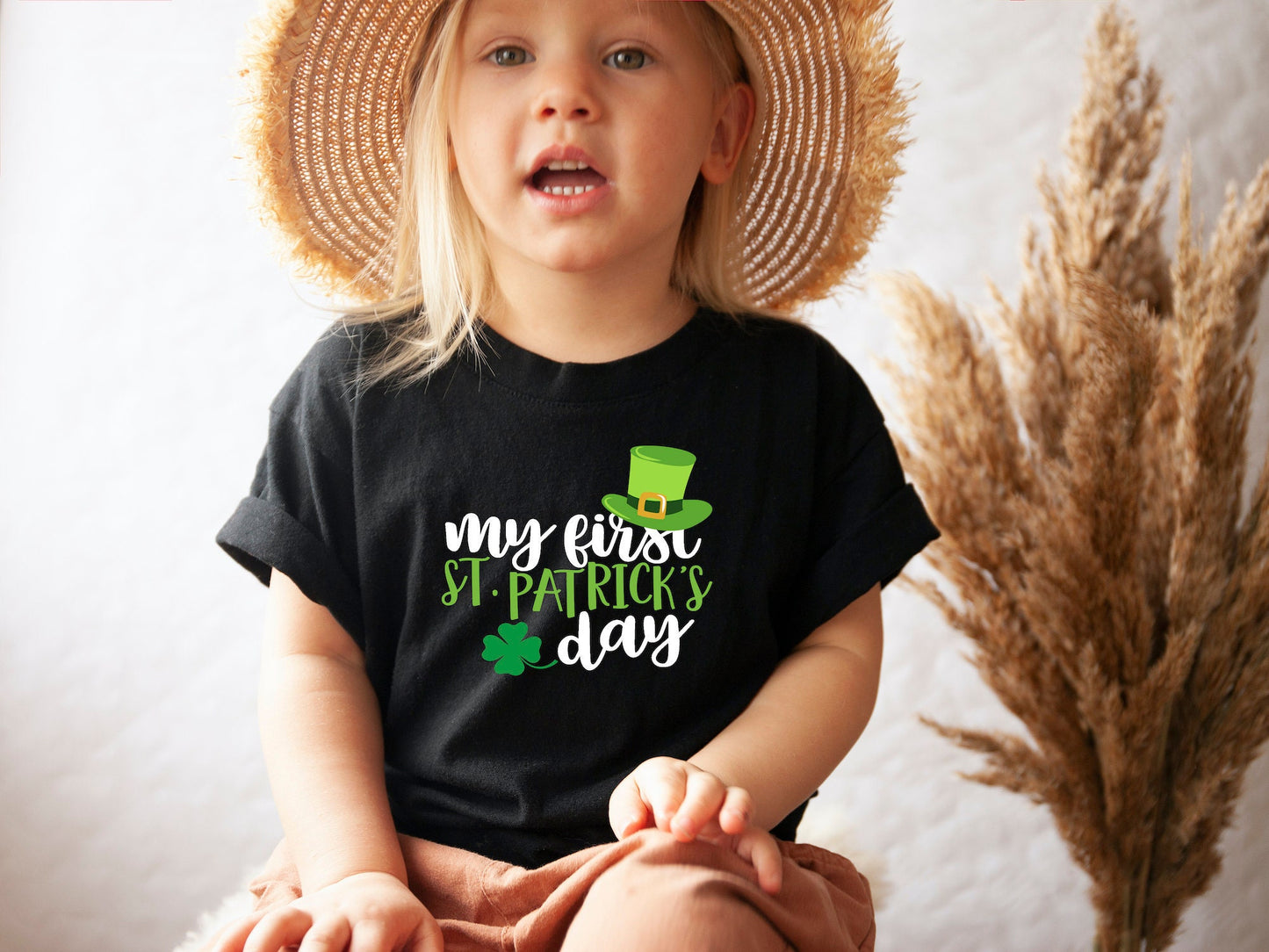 My First St Patrick's Day T-Shirt Saint Patricks Day Outfit Unisex Kids Outfit