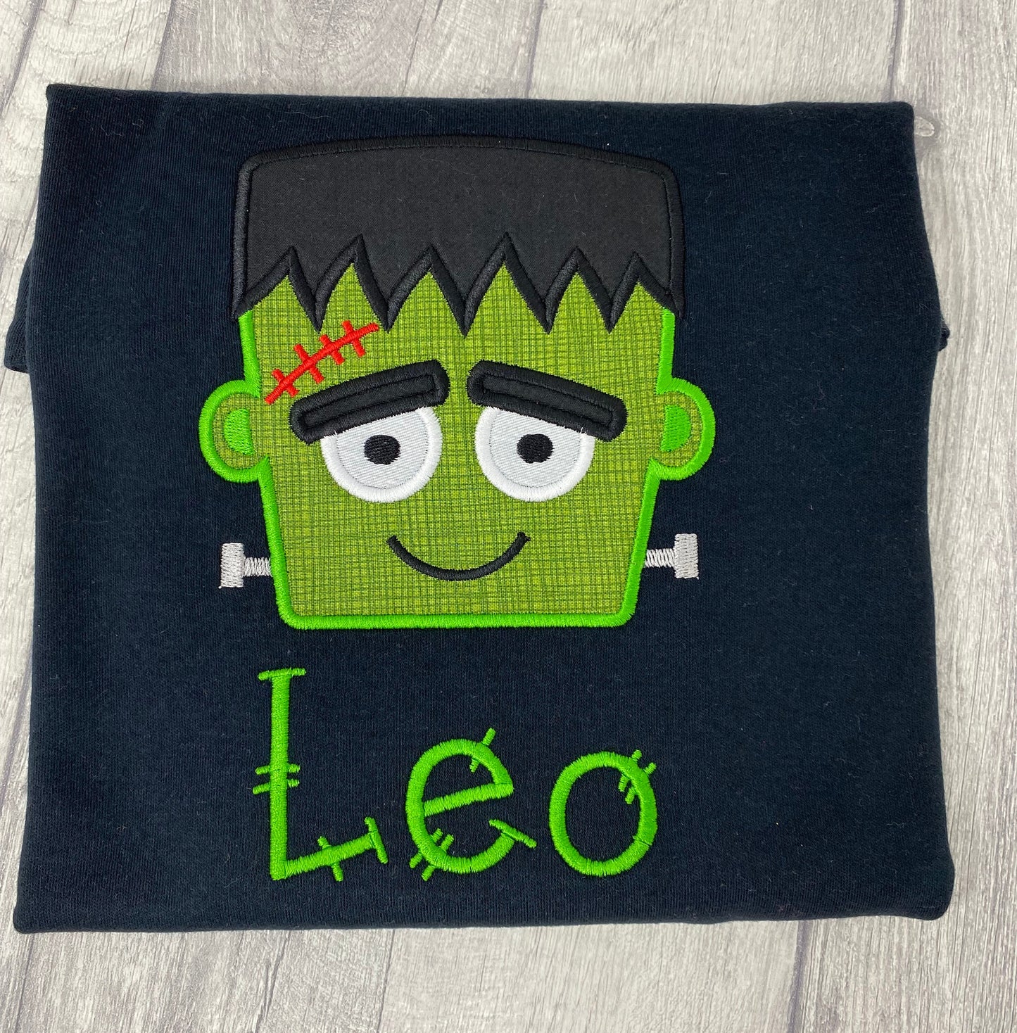 Frankenstein Embroidered Halloween Top