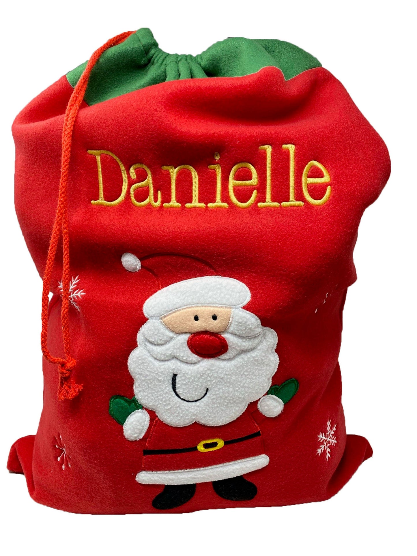 Santa Sack Personalised Red Fleece
