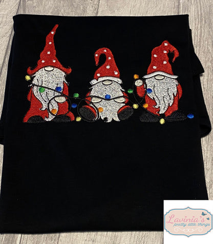 Adults Christmas Gnome Sweatshirt, Embroidered Gnome
