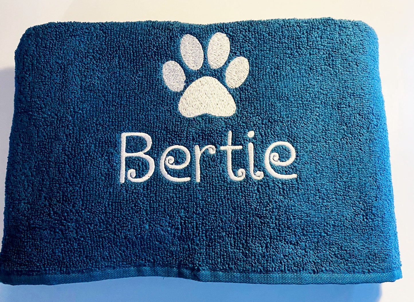 Personalised Dog Paw Print Towel
