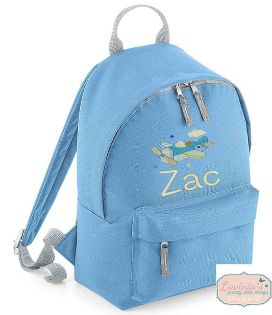 Personalised Children's Aeroplane Backpack