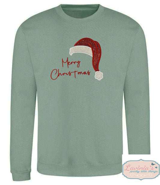 Christmas Santa Hat Sweatshirt