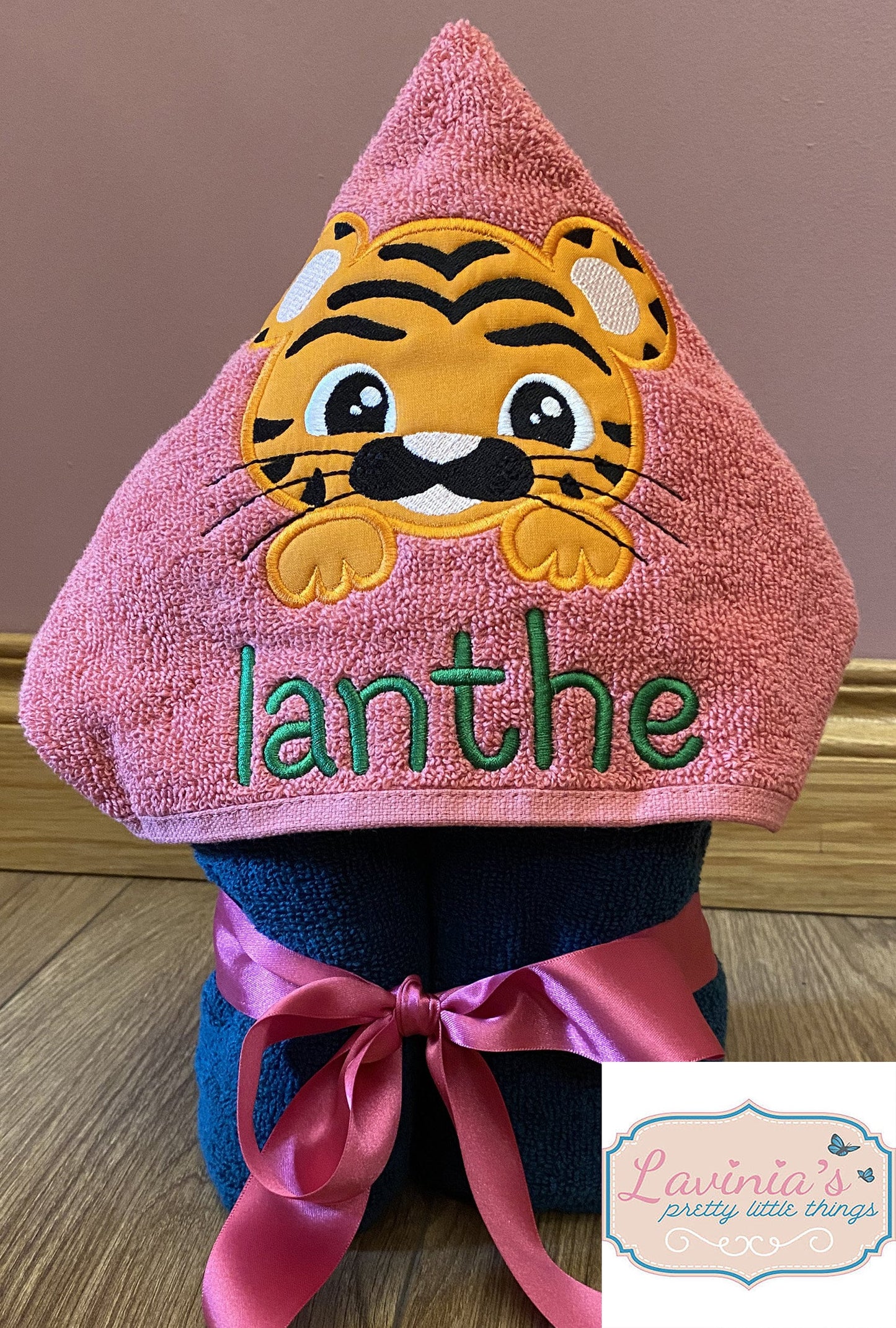 Personalised Kids Hooded custom made Towel
