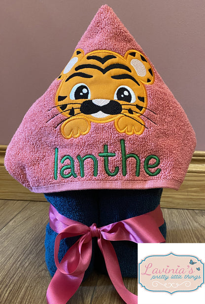 Personalised Kids Hooded custom made Towel