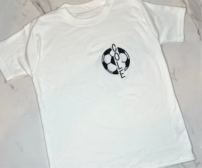 Personalized Kids Football T-Shirt, Soccer Toddler Gift