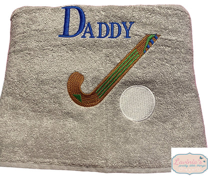 Personalised Hockey Sports Towel
