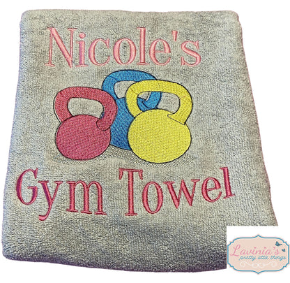 Womens kettlebell Personalised Towel