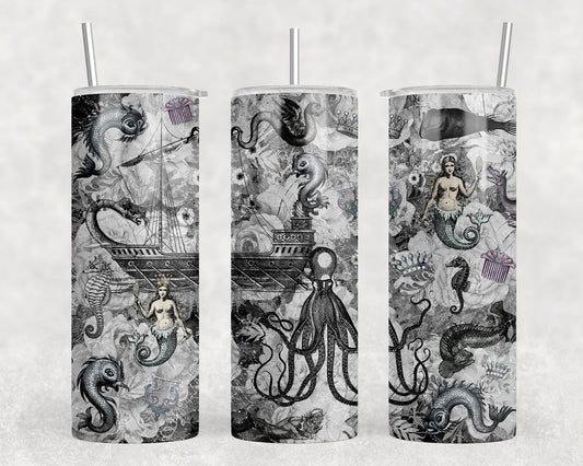 Mermaid Kraken Tumbler