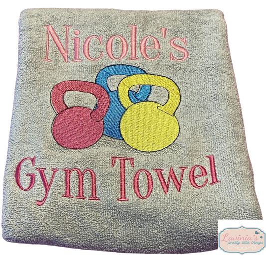 Womens kettlebell Personalised Towel