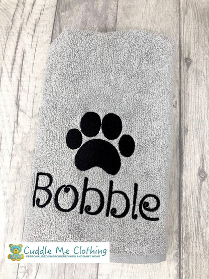 Paw print towel
