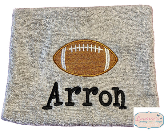 Embroidered American Football Towel