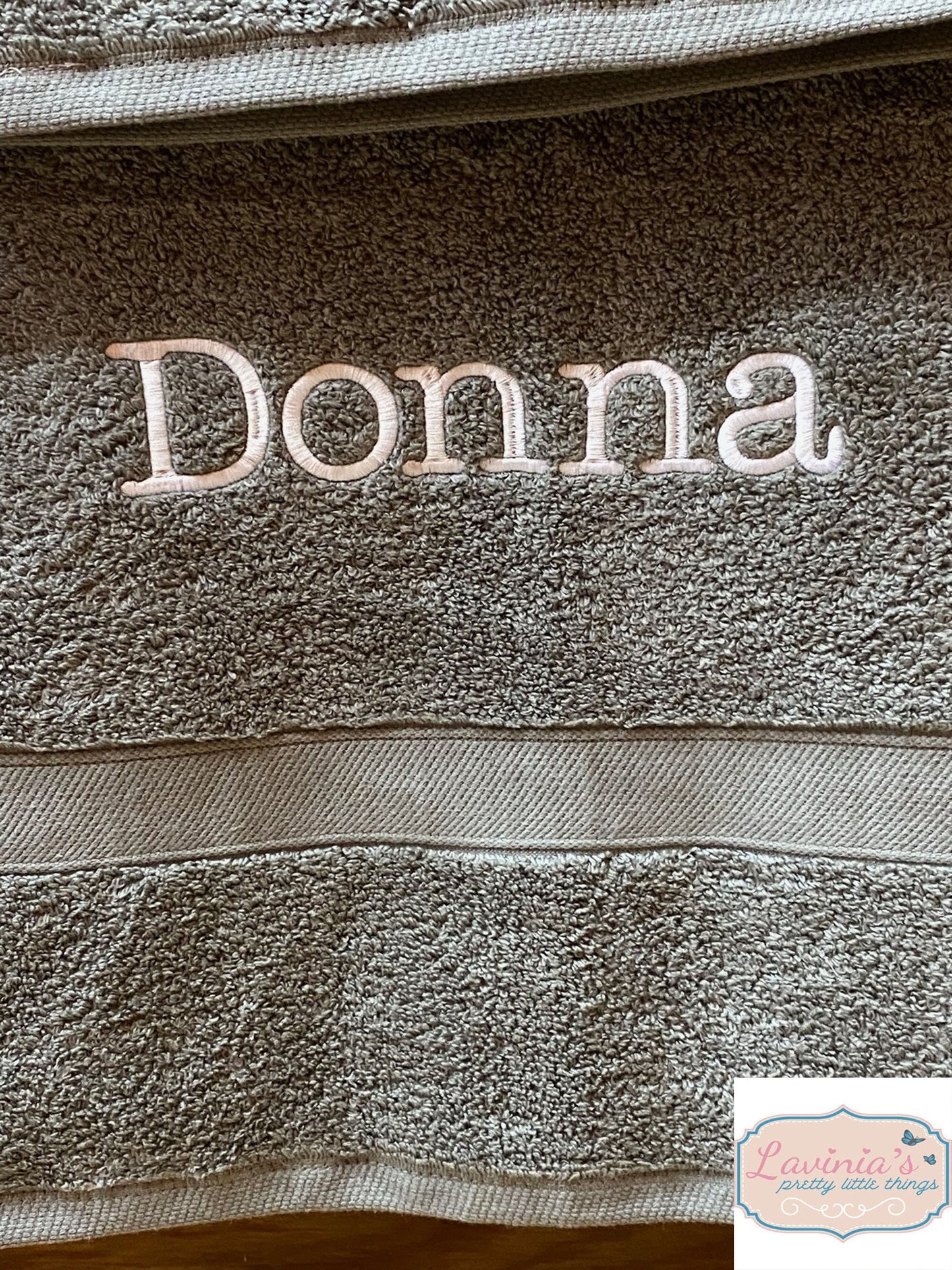Personalised Embroidered Name Towel
