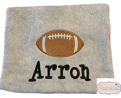 Embroidered American Football Towel