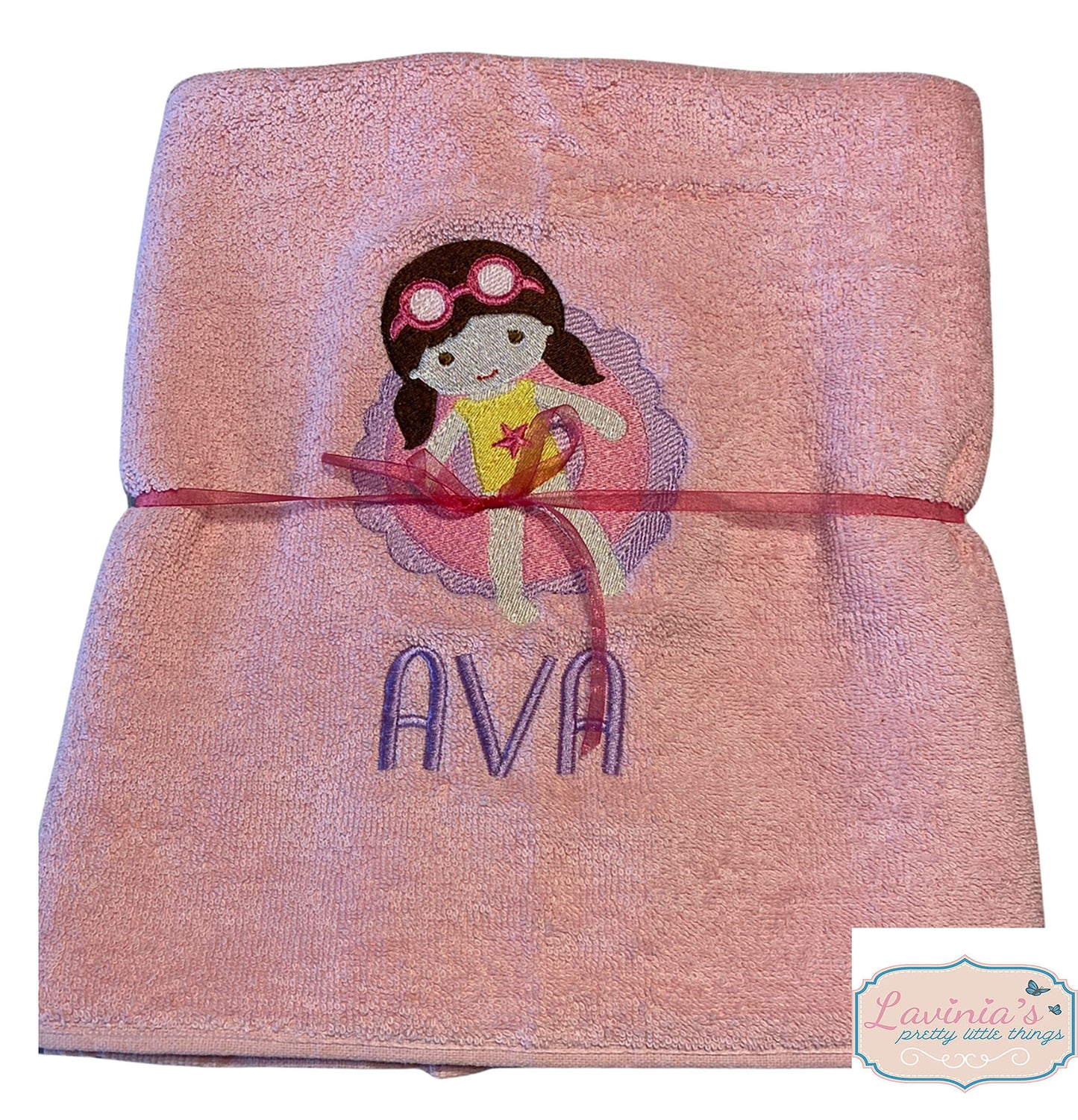 Personalised Girls, Boys Swimming Towel