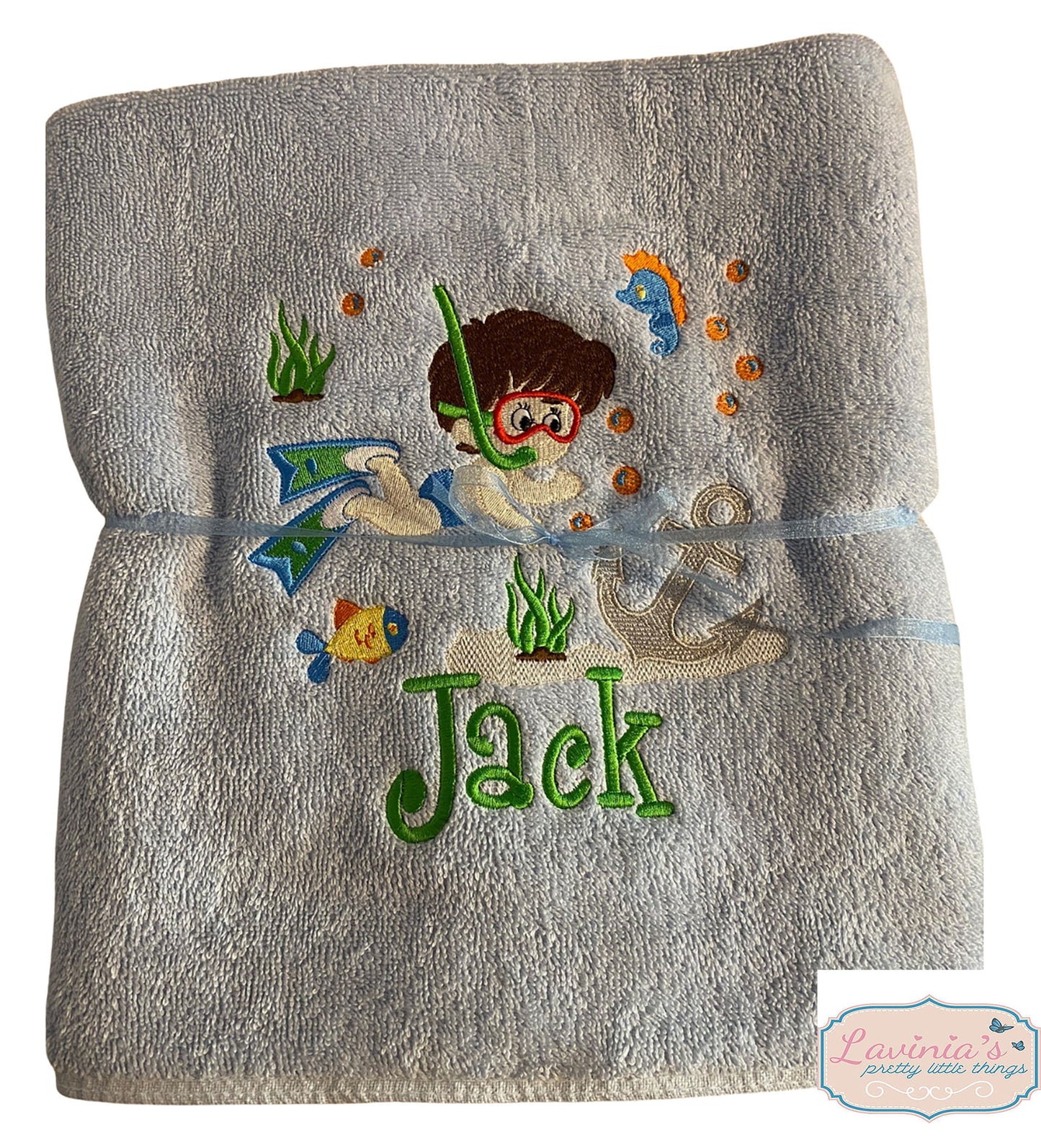Personalised Girls, Boys Swimming Towel