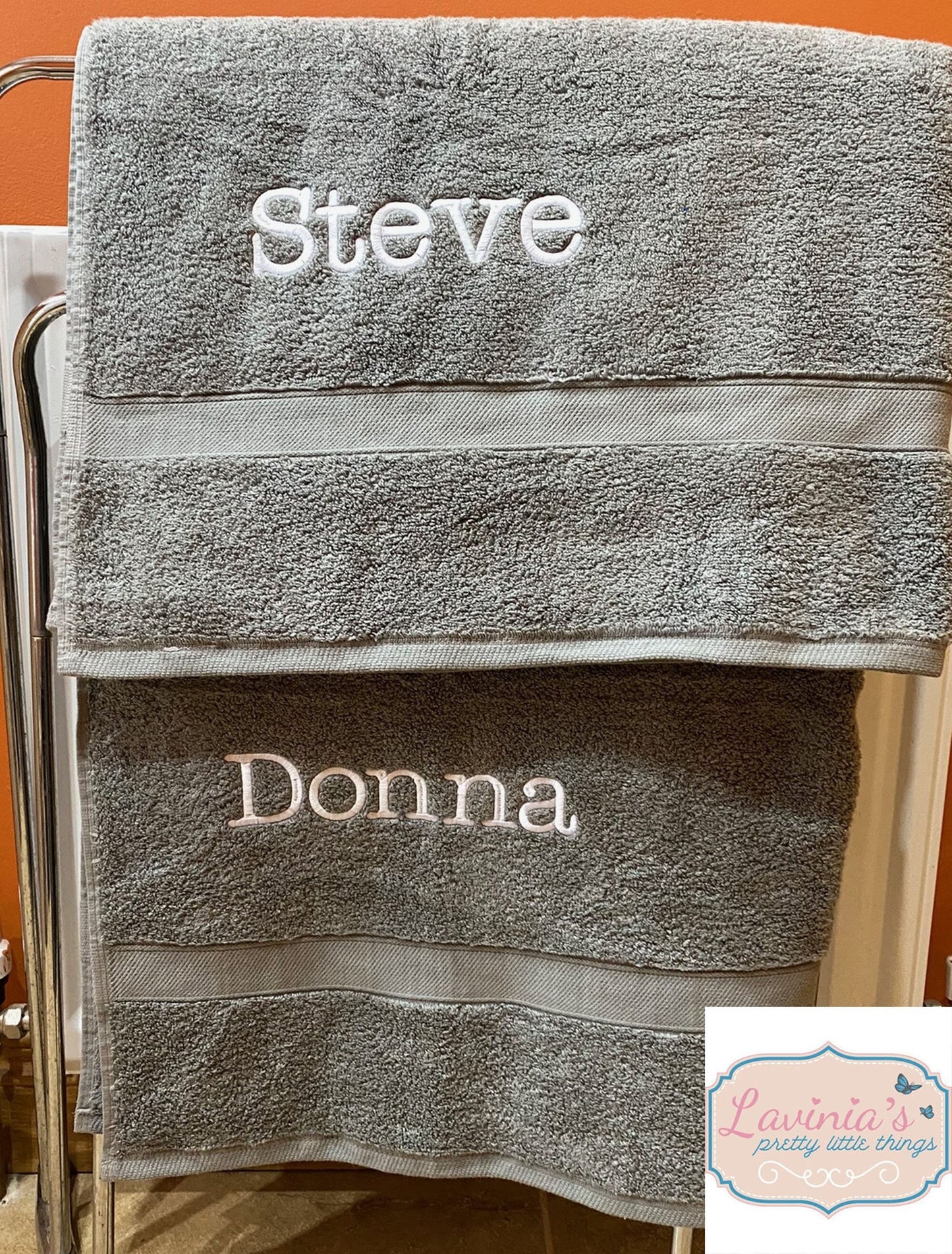 Personalised Embroidered Name Towel