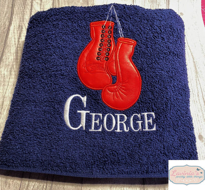 Personalised Boxing Glove Towel