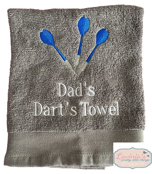 Darts Sports Embroidered Towel