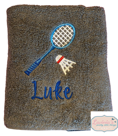 Personalised Badminton Sports Towel