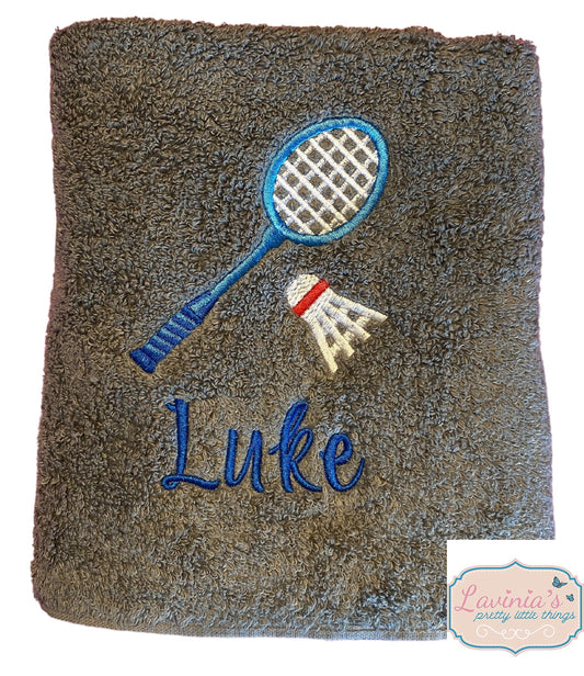 Personalised Badminton Sports Towel