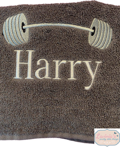 Mens Personalised Gym Towel