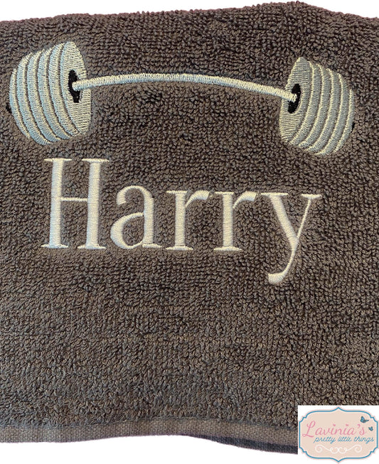 Mens Personalised Gym Towel