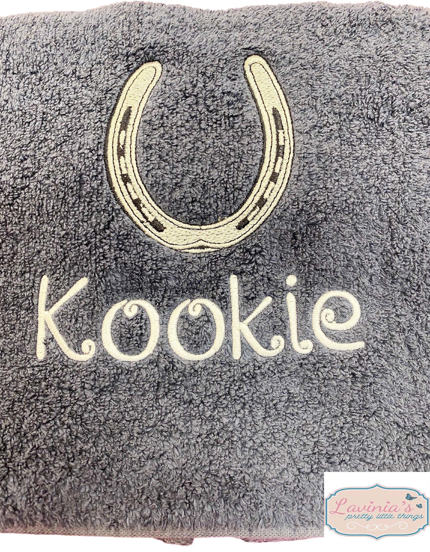 Personalised Horse Shoe Towel
