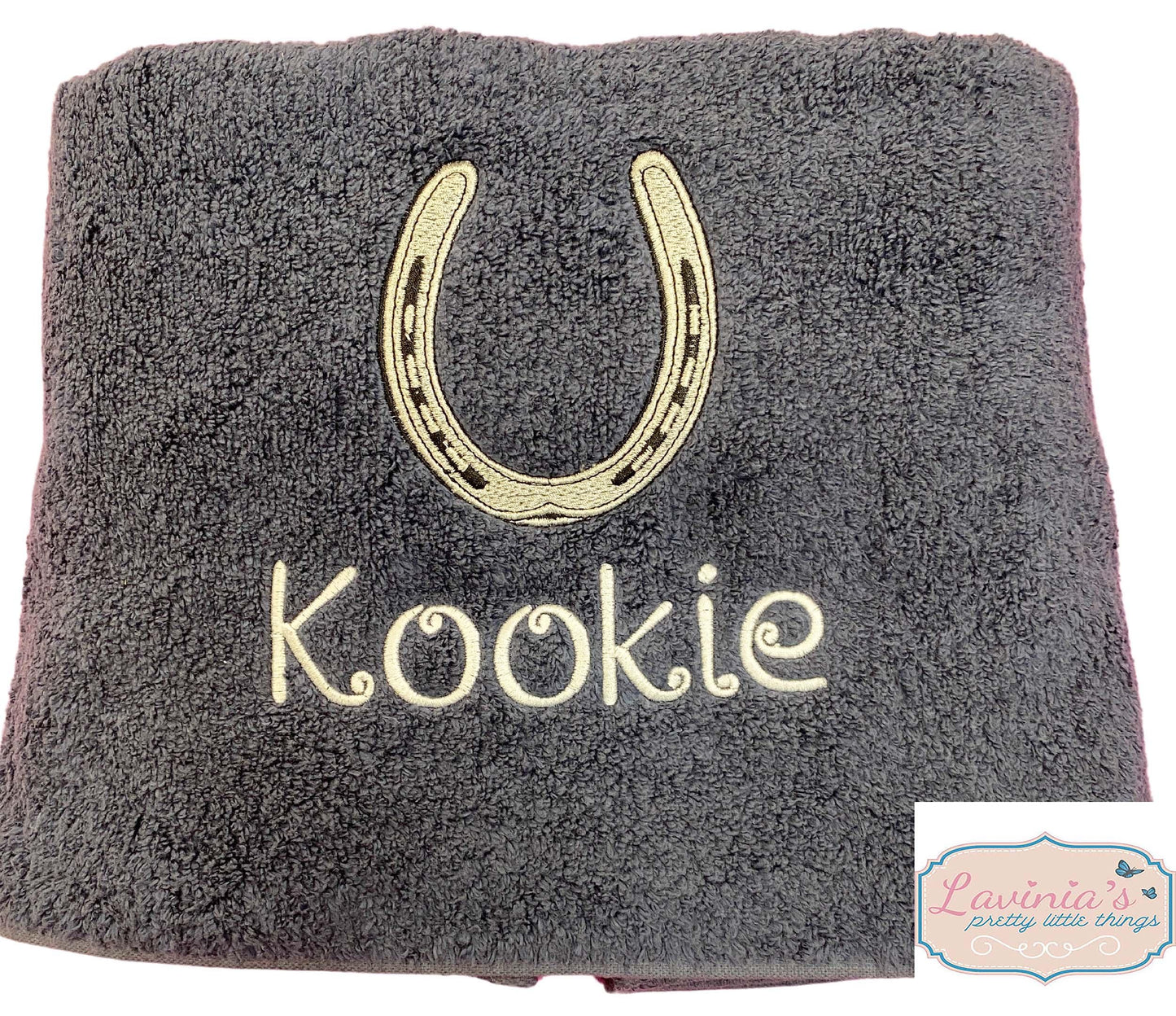 Personalised Horse Shoe Towel