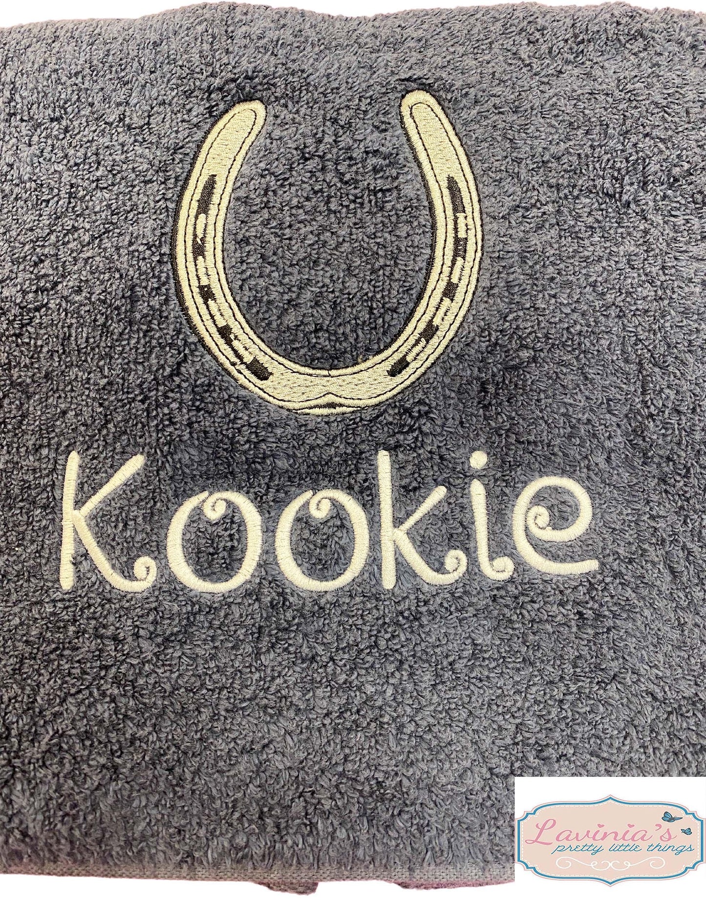 Personalised Horse Shoe Towel