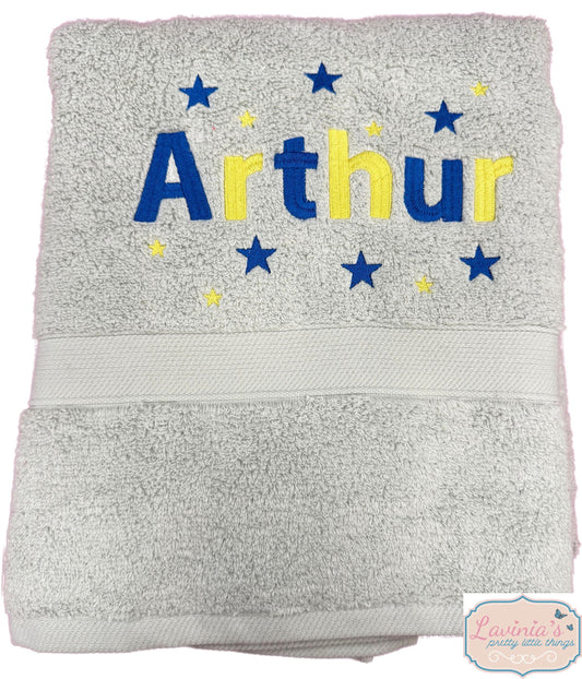 Personalised Boys Swimming Towel
