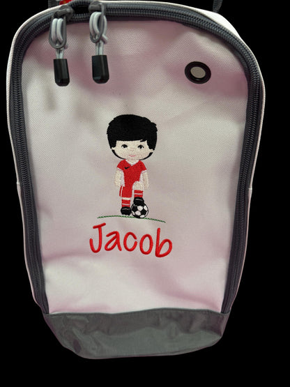 Personalised Football Boot Bag Embroidered Sports Shoe Bag