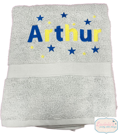 Personalised Boys Swimming Towel