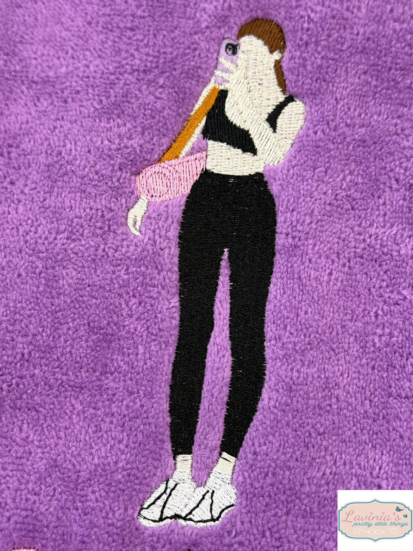 Personalised Female Yoga Gym Towel