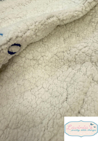 Personalised Pram Baby Blanket, Cable Knit