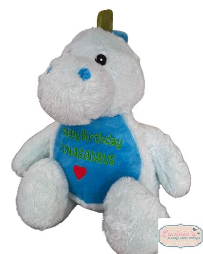 Personalised Dinosaur Birthday Teddy Bear