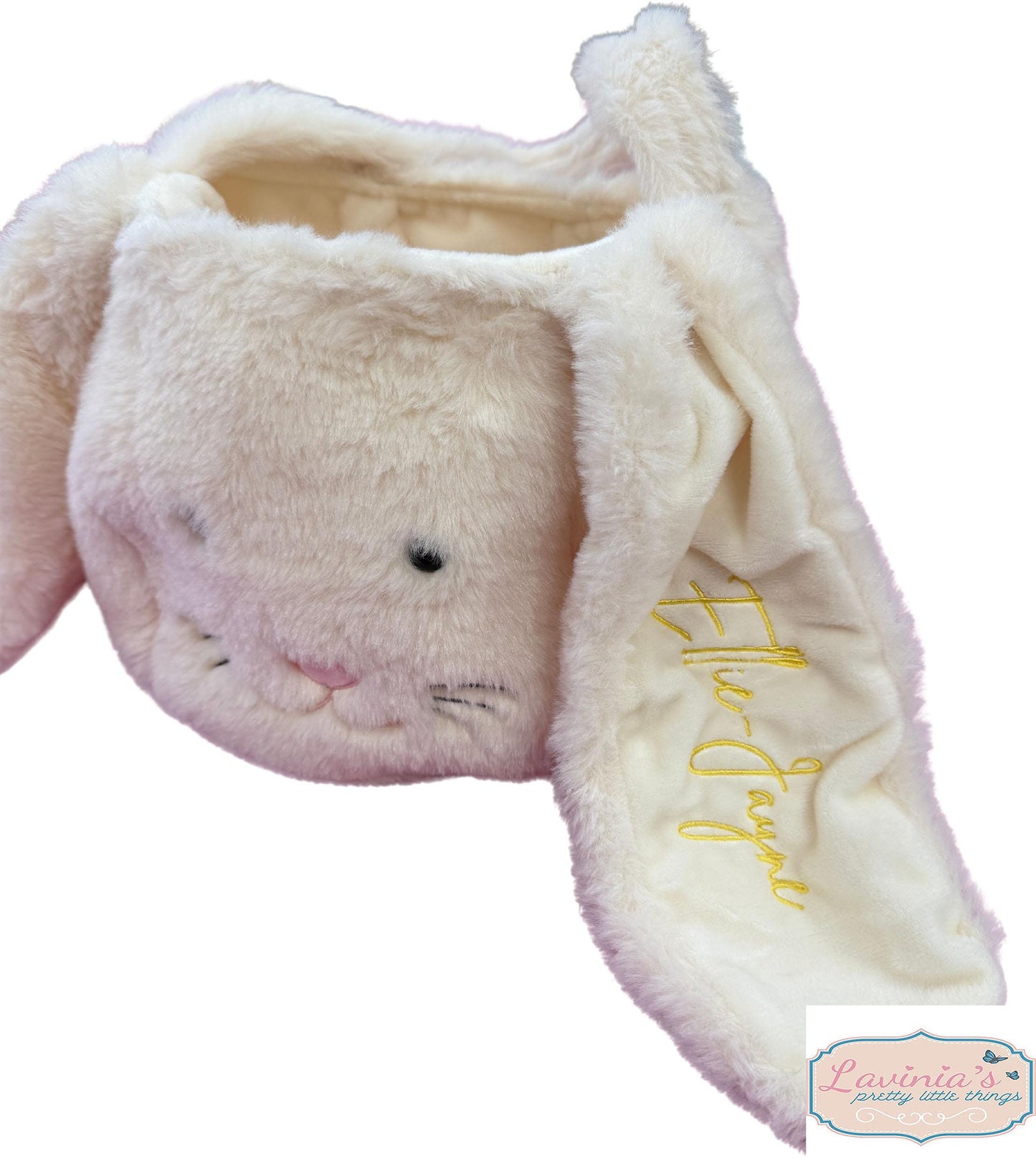 Personalised Easter Basket with embroidered name