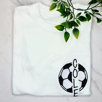 Personalized Kids Football T-Shirt, Soccer Toddler Gift