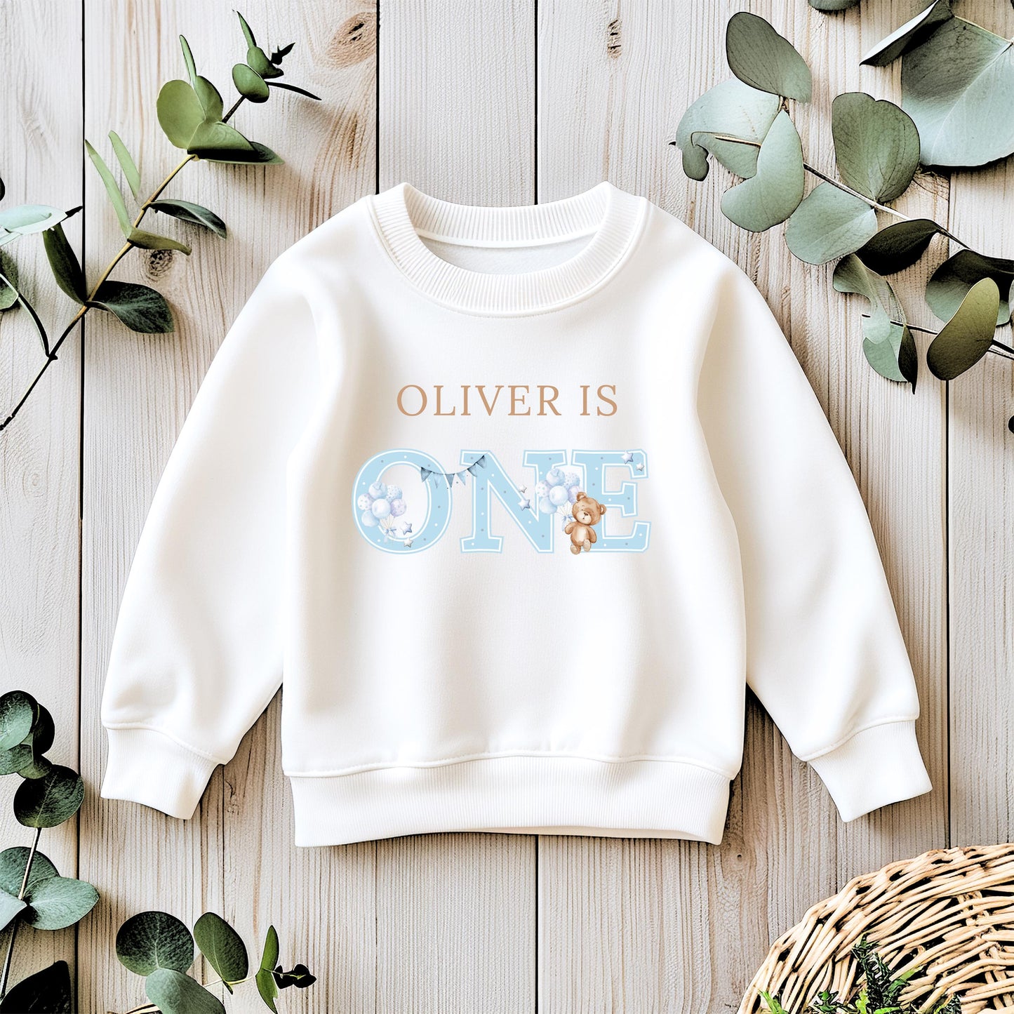 Blue teddy bear Birthday T-Shirt – Pastel Kids Tee – Birthday Outfit – Fun Party Shirt