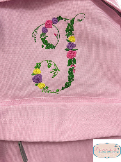 Personalised Flower Backpack with Name