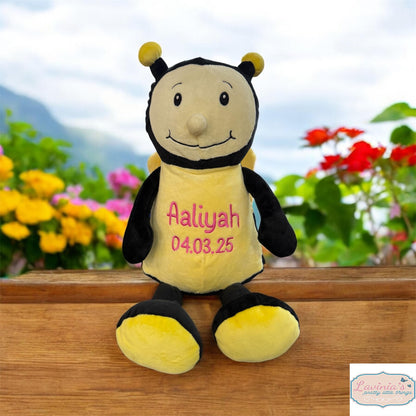 Personalised Bumble Bee Teddy Bear