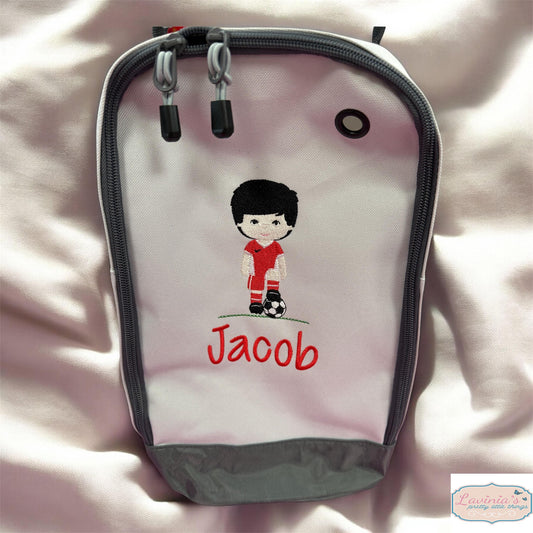 Personalised Football Boot Bag Embroidered Sports Shoe Bag